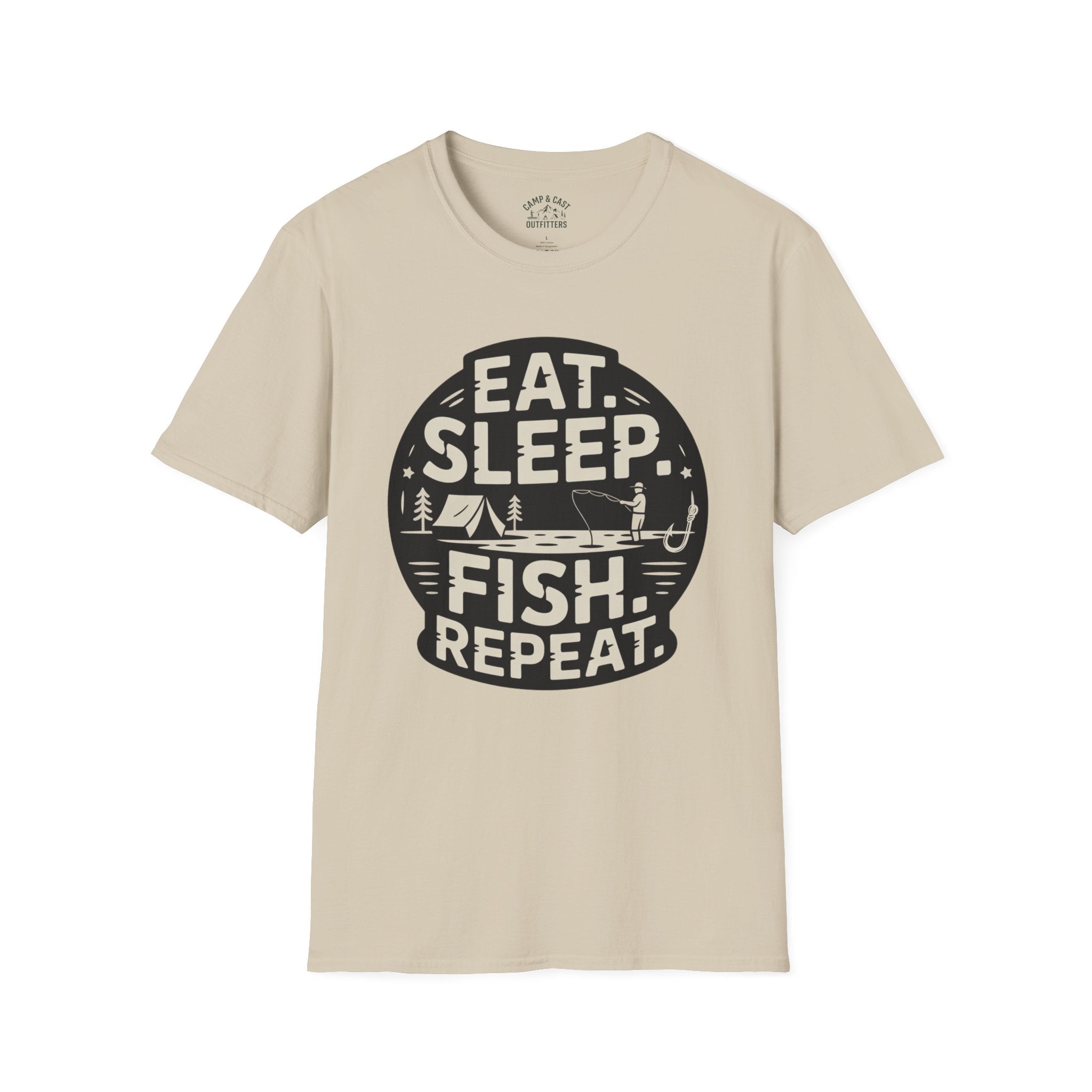 Eat Sleep Fish Repeat Fishing T-Shirt