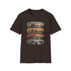Fish Camp Hike Paddle Badges T-Shirt