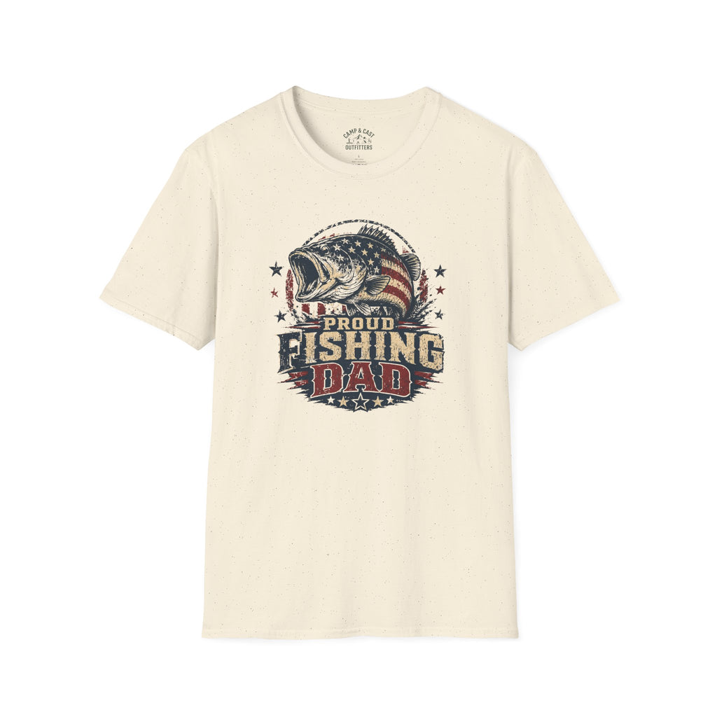 Proud Fishing Dad American T-Shirt