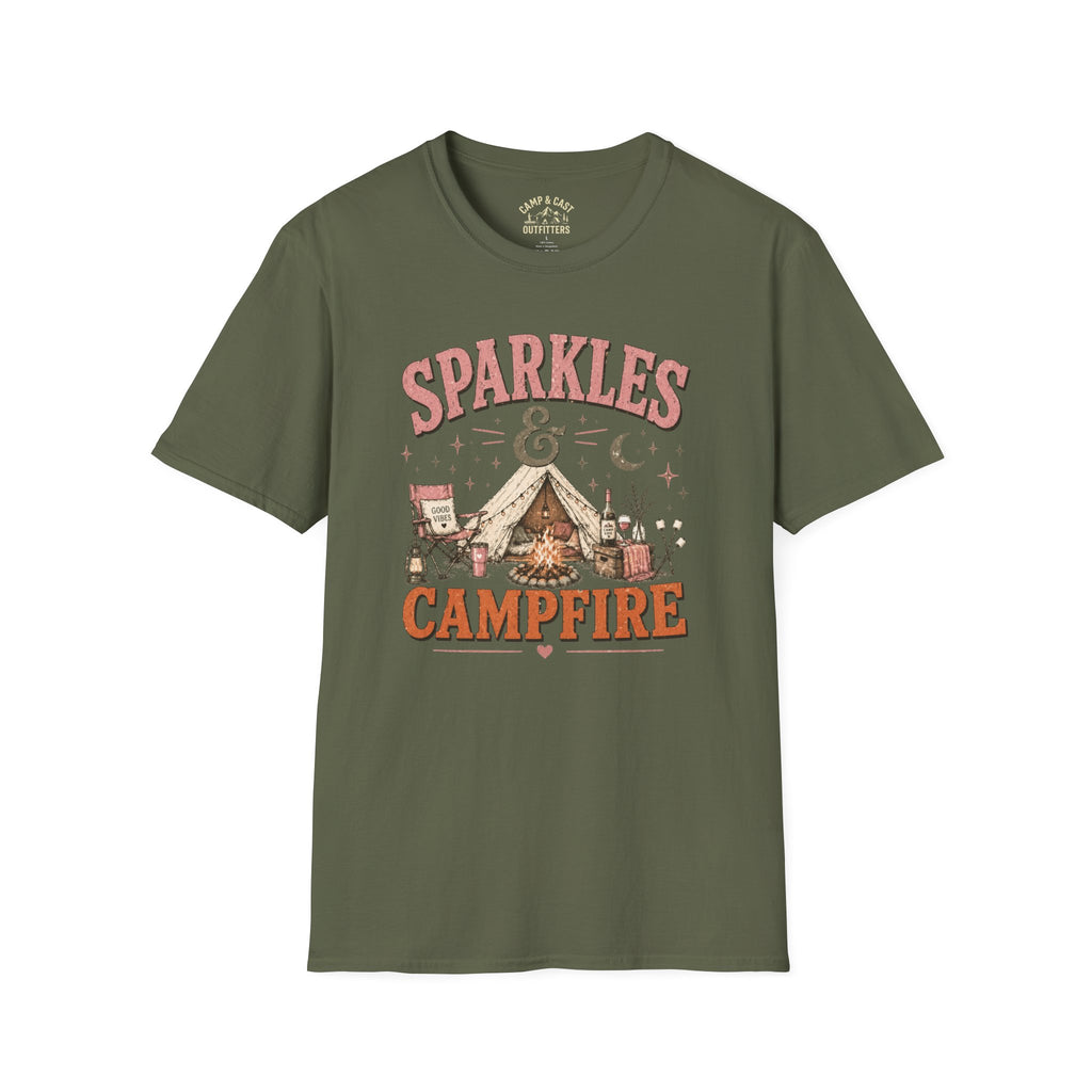 Sparkles And Campfire Camping T-Shirt