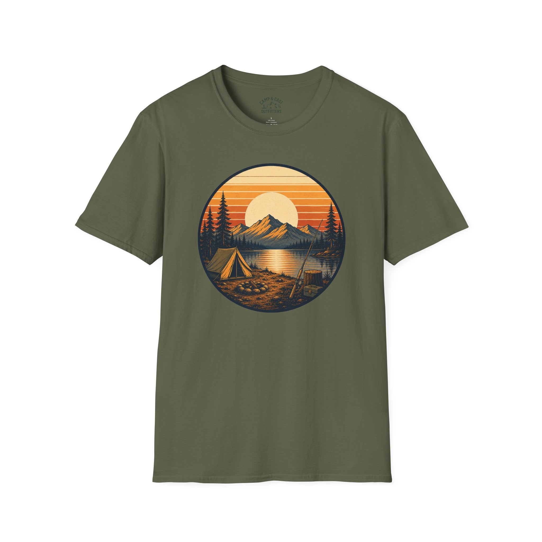 Sunset Forest Badge T-Shirt