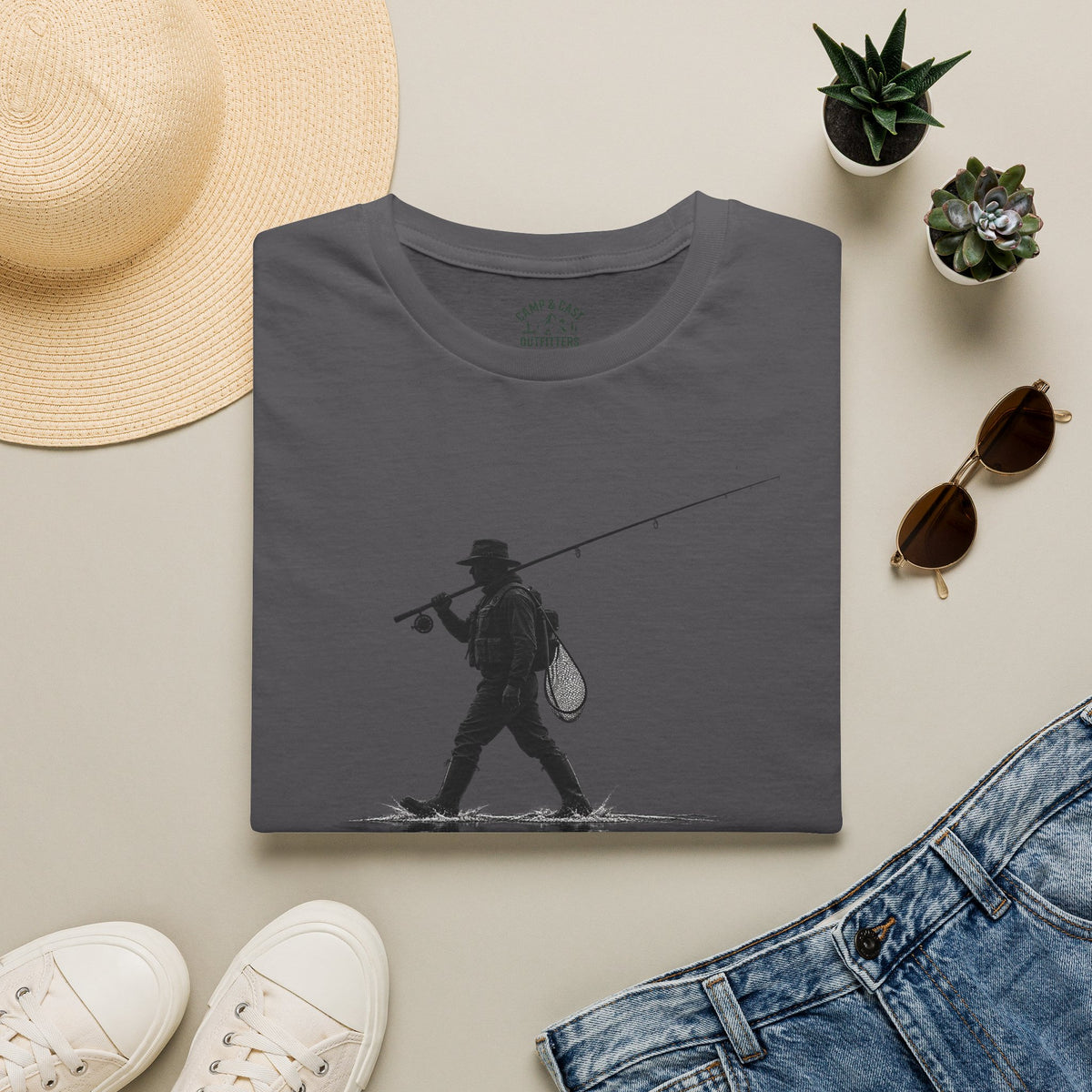 Angler Reflection Silhouette T-Shirt
