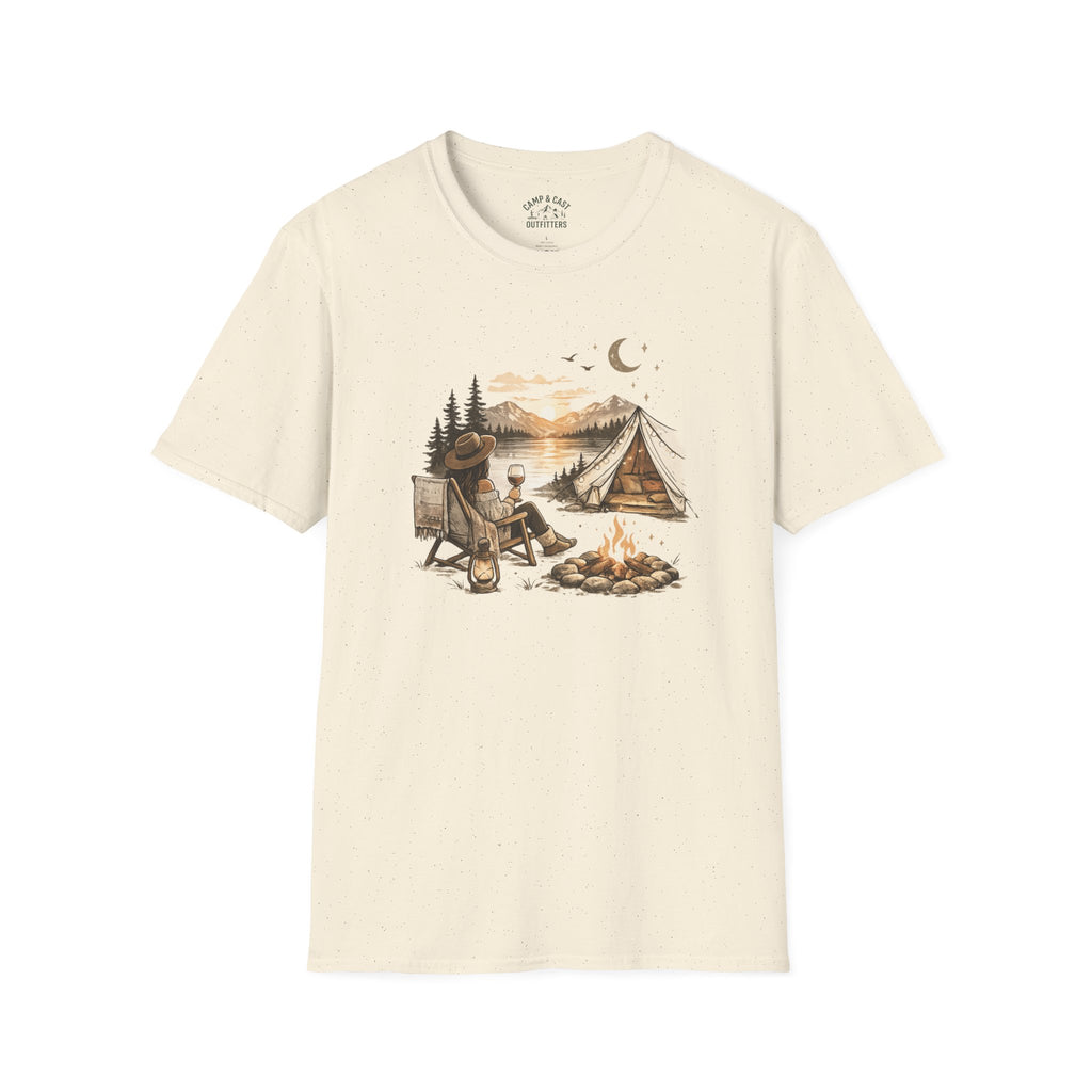 Camping Campfire Scene Outdoor T-Shirt