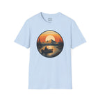Sunset Fishing Badge T-Shirt