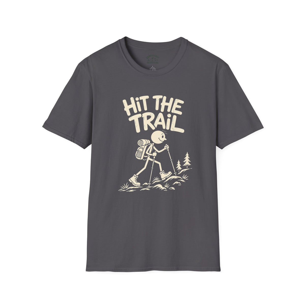 Hit the Trail Cartoon Hiker T-Shirt