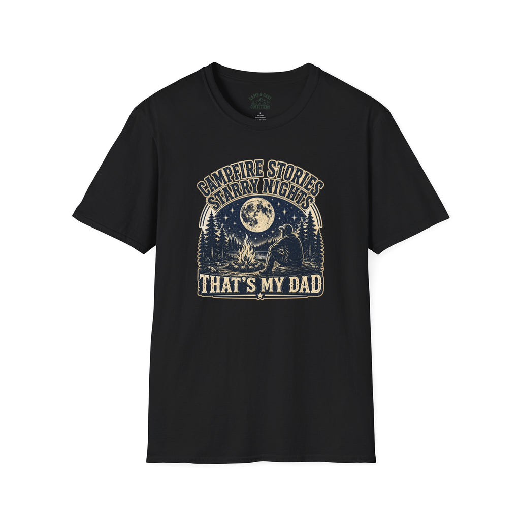 Campfire Stories Starry Night Thats My Dad T-Shirt