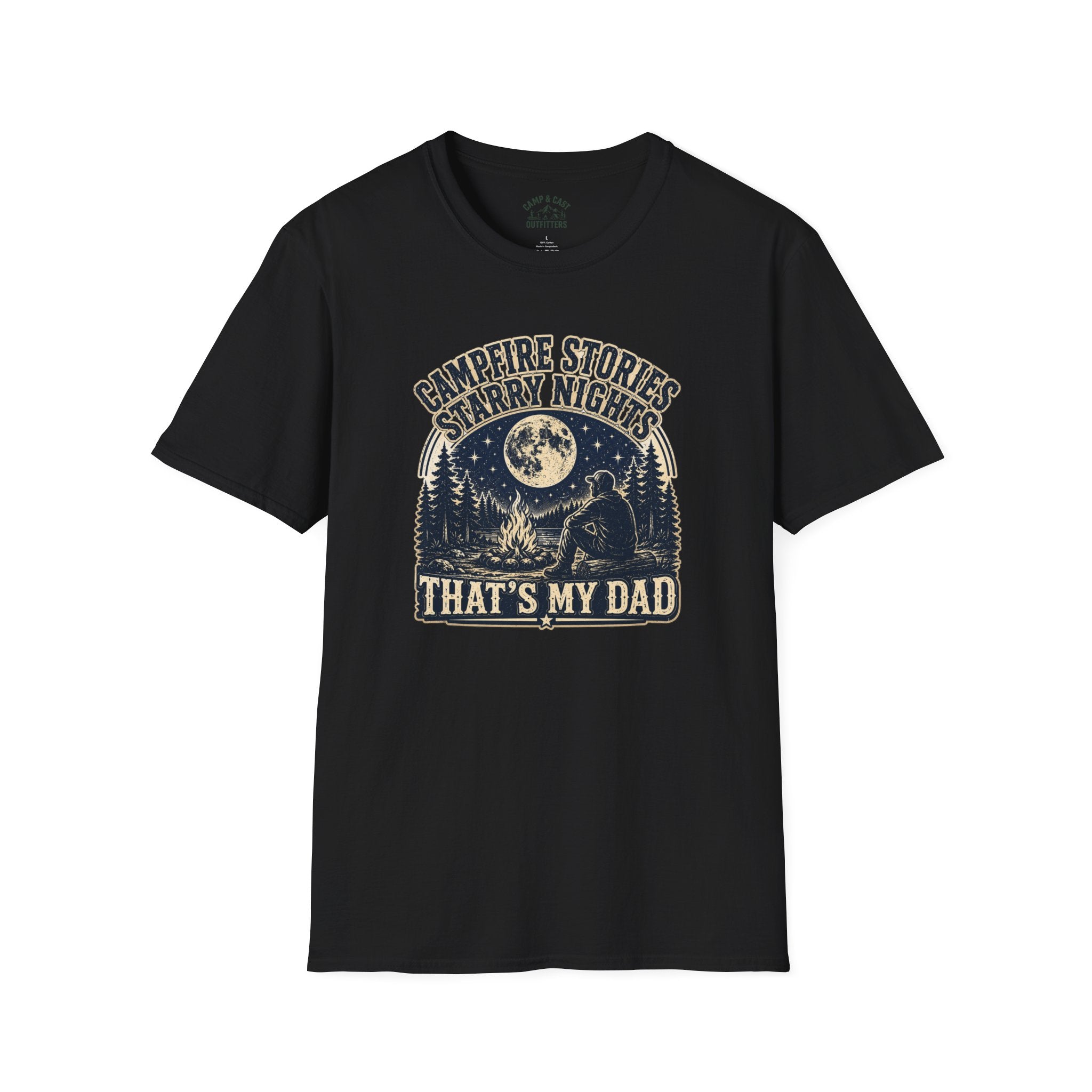 Campfire Stories Starry Night Thats My Dad T-Shirt