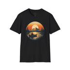 Sunset Fishing Badge T-Shirt