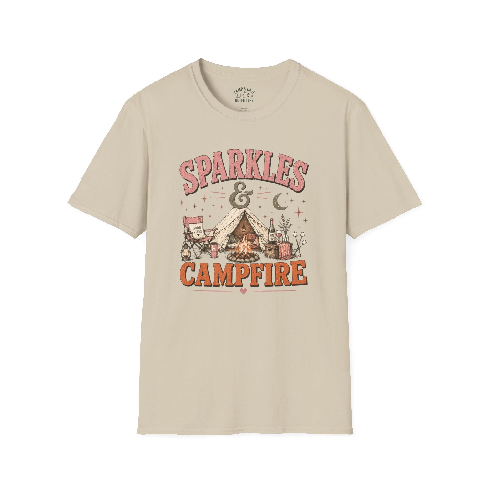 Sparkles And Campfire Camping T-Shirt