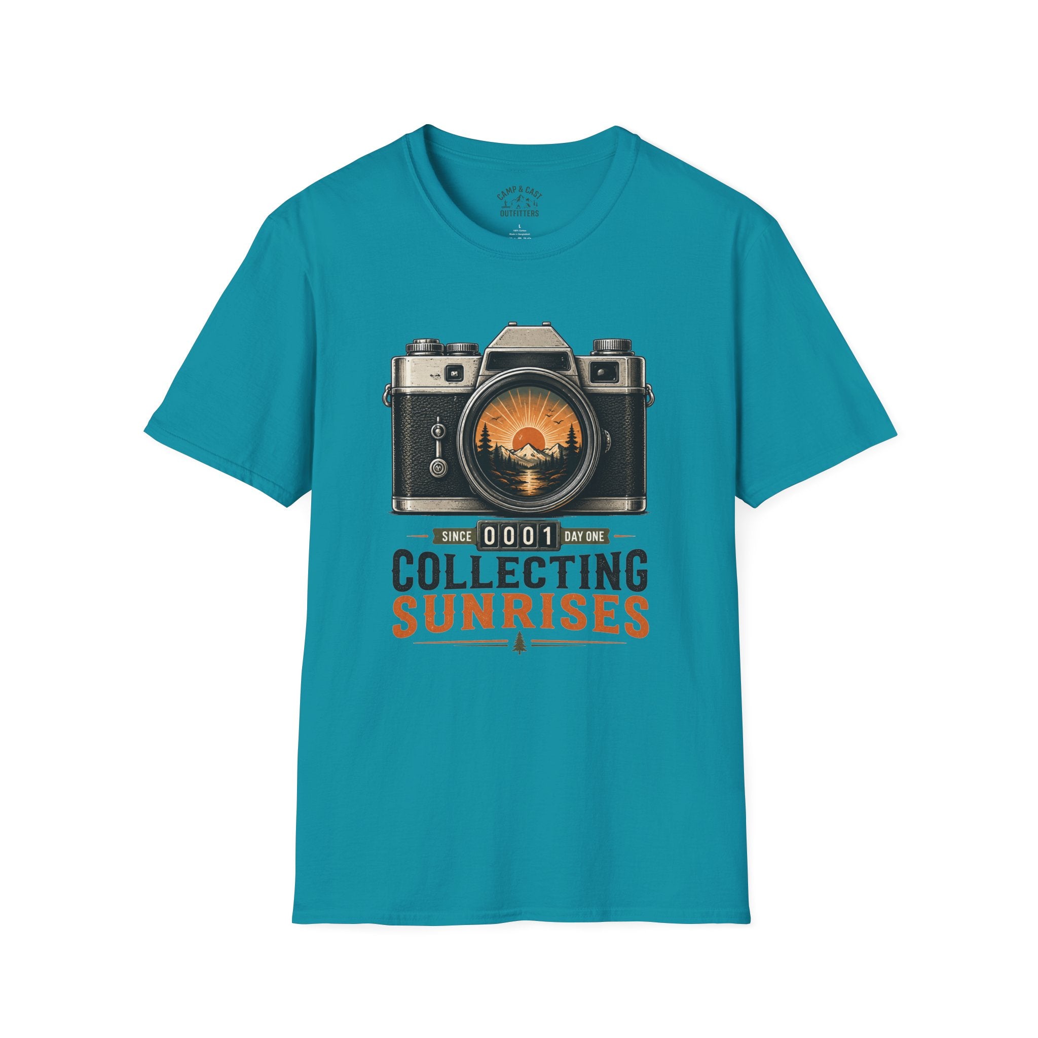 Collecting Sunrises Vintage Camera T-Shirt