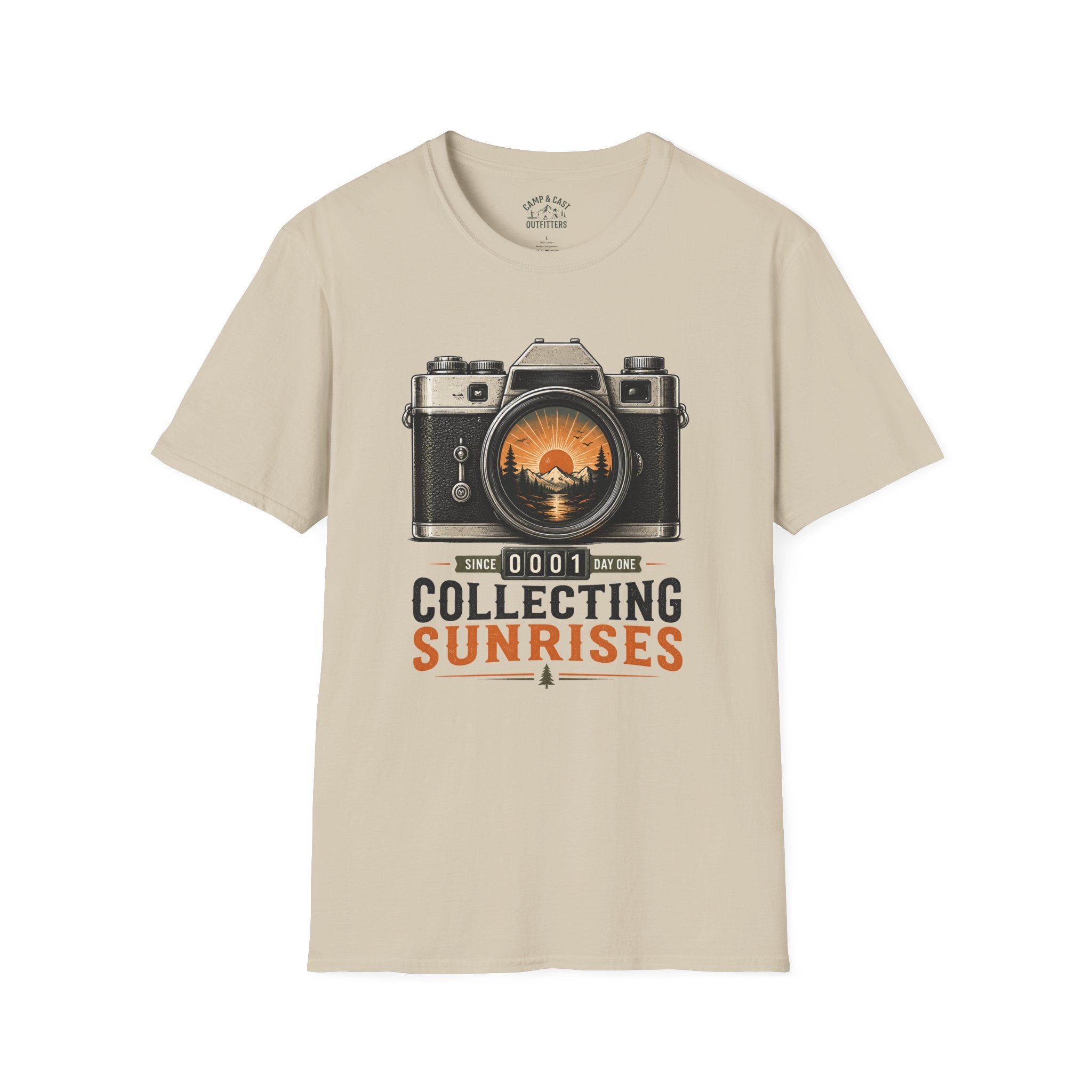 Collecting Sunrises Vintage Camera T-Shirt