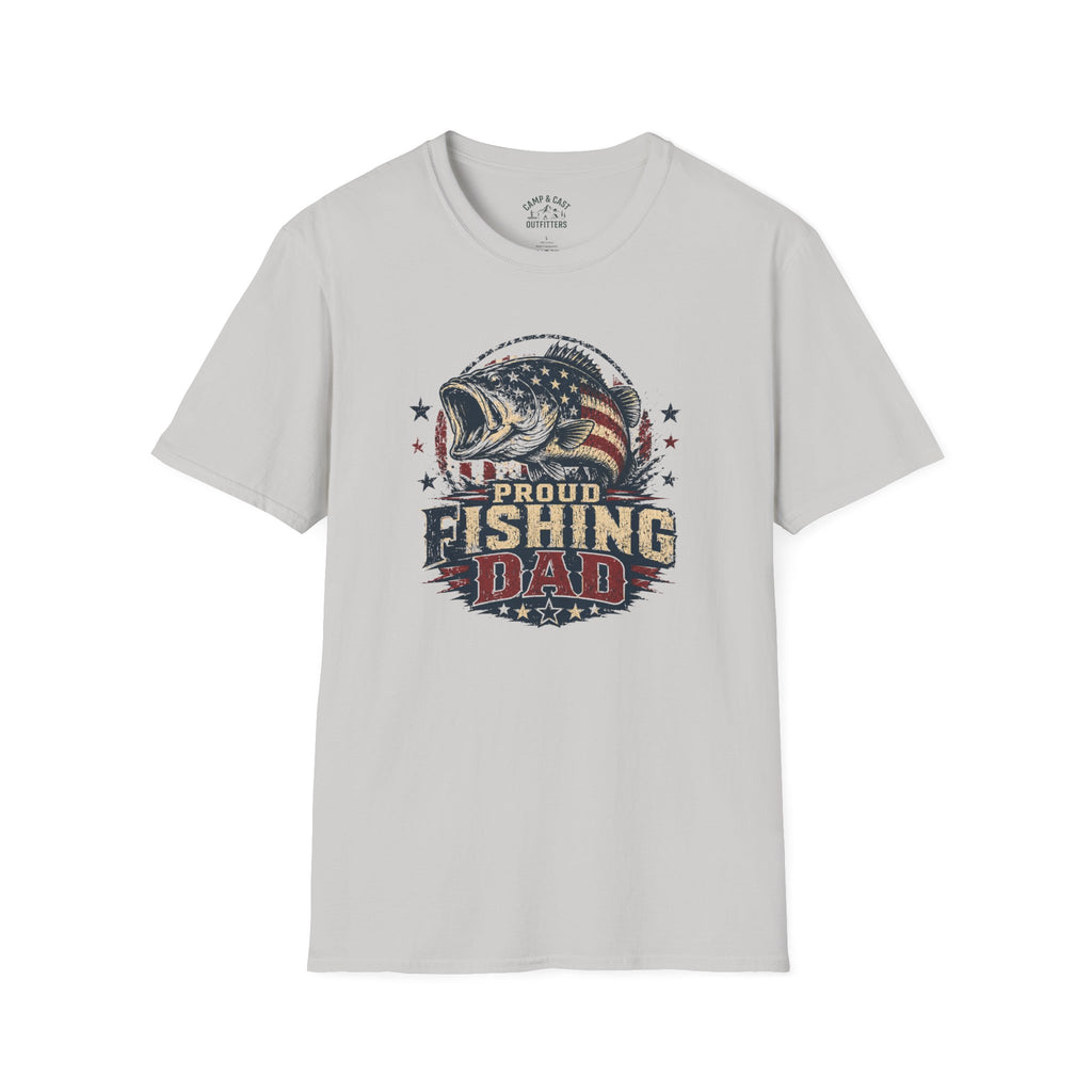 Proud Fishing Dad American T-Shirt