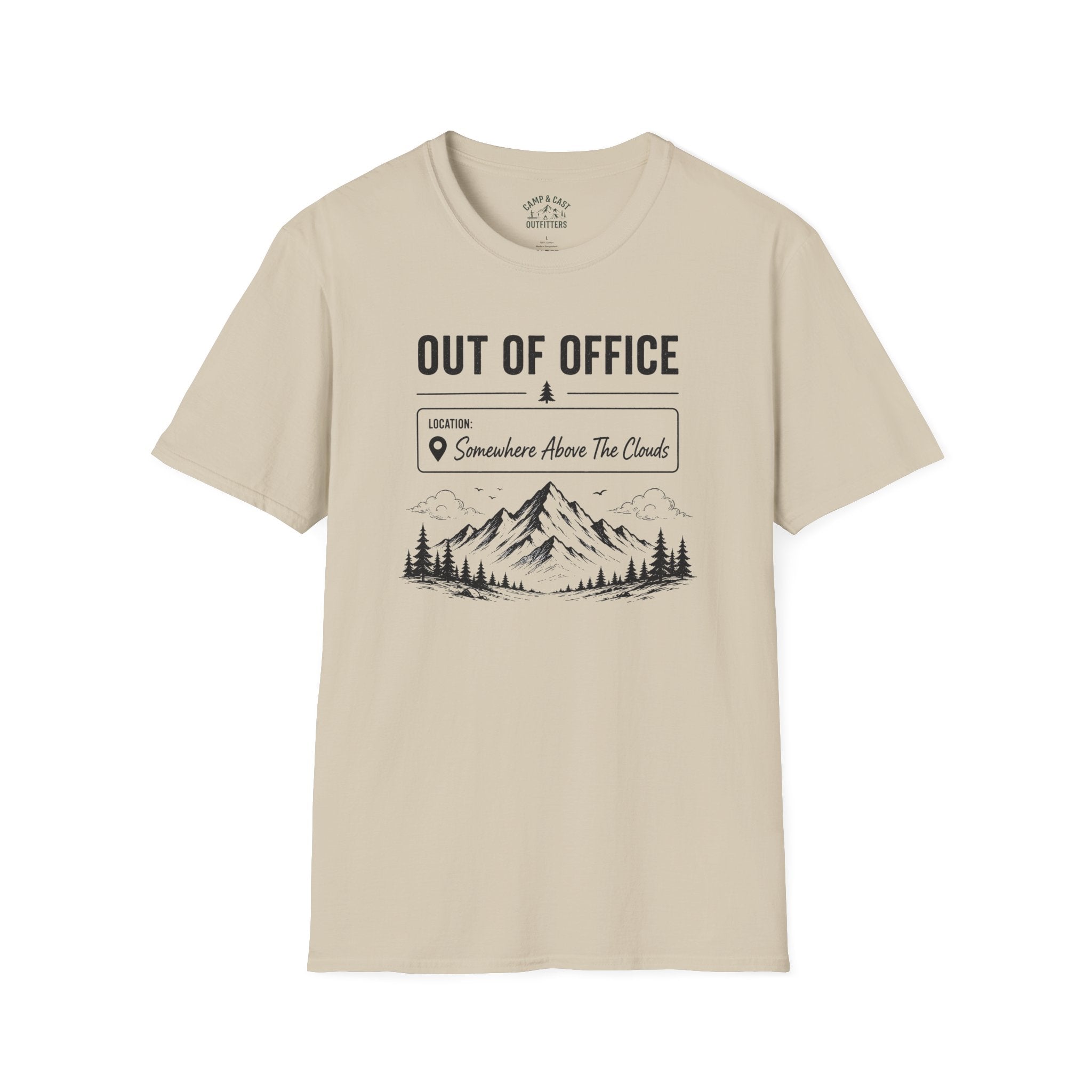 Out Of Office Somewhere Above The Clouds T-Shirt