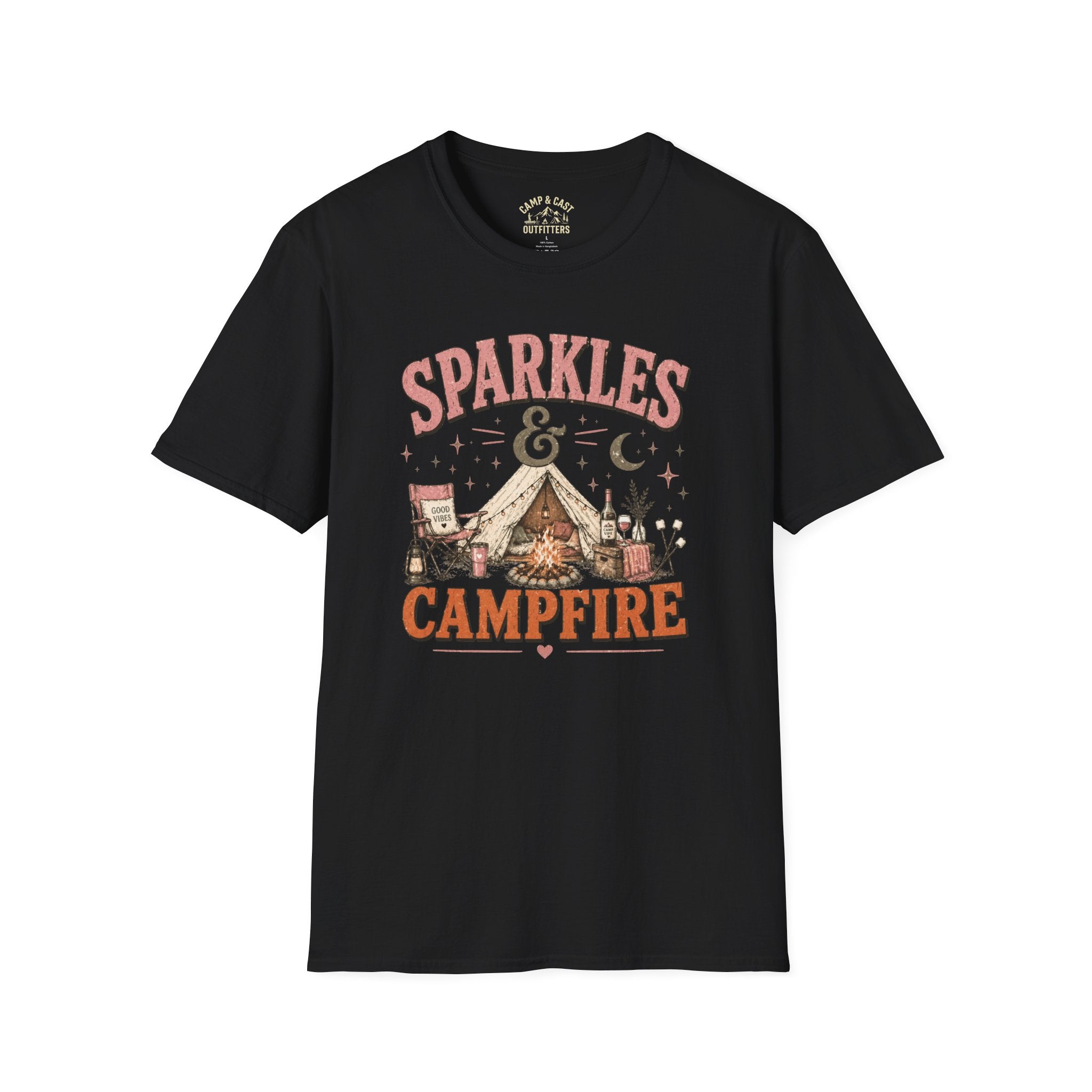 Sparkles And Campfire Camping T-Shirt