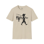 Boy With Fishing Pole Silhouette T-Shirt