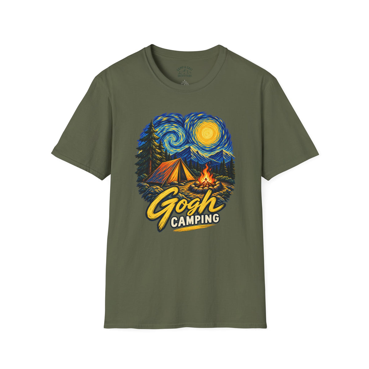 Gogh Camping Starry Night T-Shirt