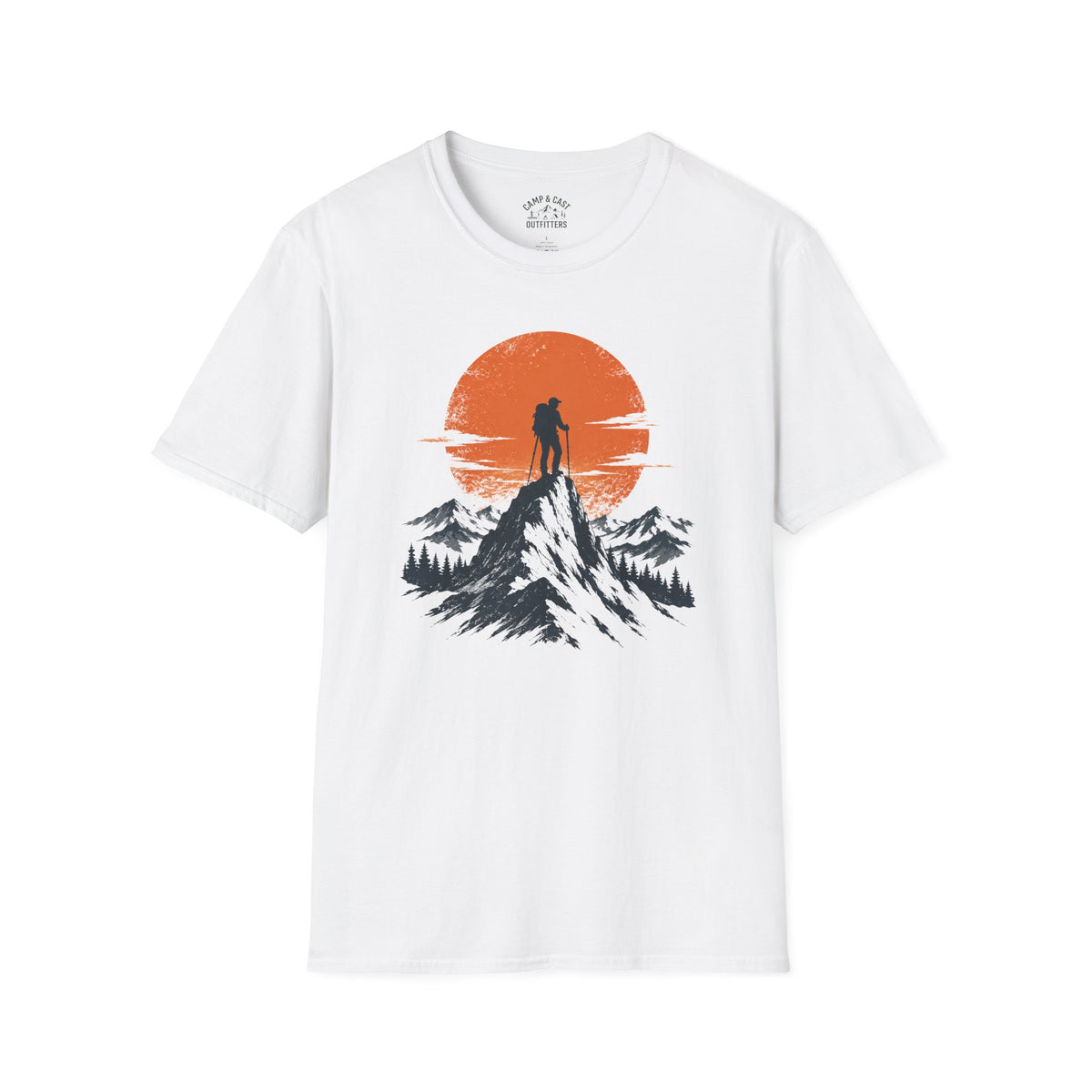 Mountain Peak Hiker Sunset T-Shirt