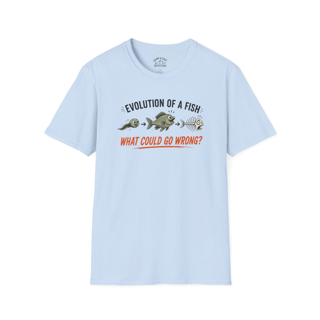 Evolution Of A Fish What Could Go Wrong T-Shirt