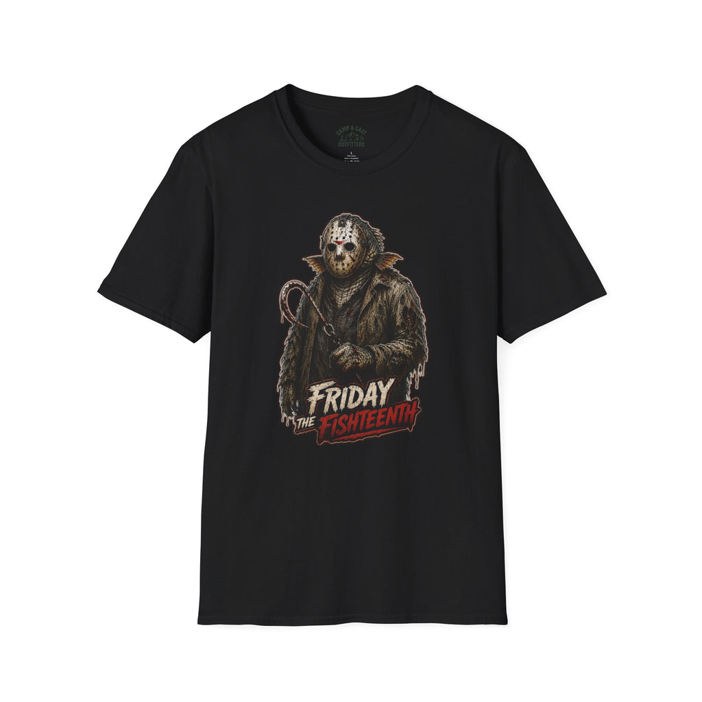Friday The Fishteenth Slasher Fish Horror Fishing T-Shirt