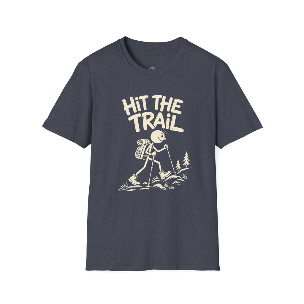 Hit the Trail Cartoon Hiker T-Shirt