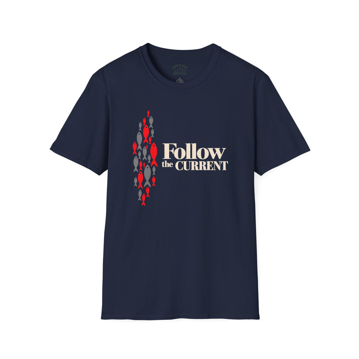 Follow the Current Fish T-Shirt