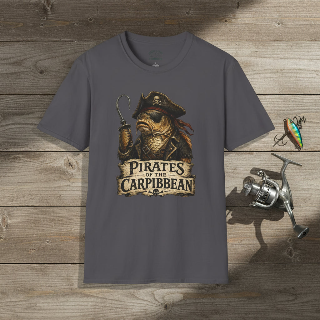Pirates Of The Caribbbean Fishing Parody T-Shirt
