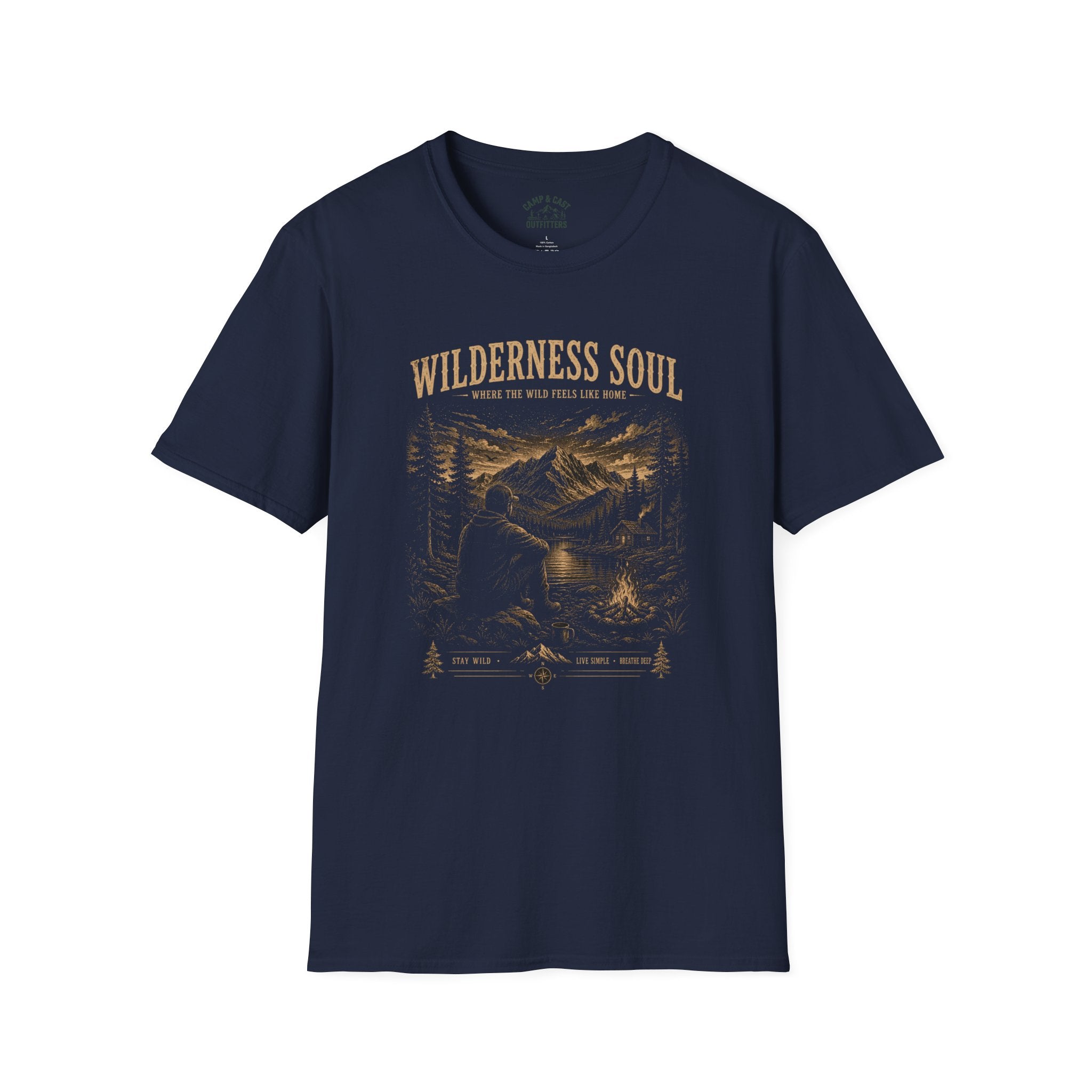 Camp And Cast Fishing Camping T-Shirt