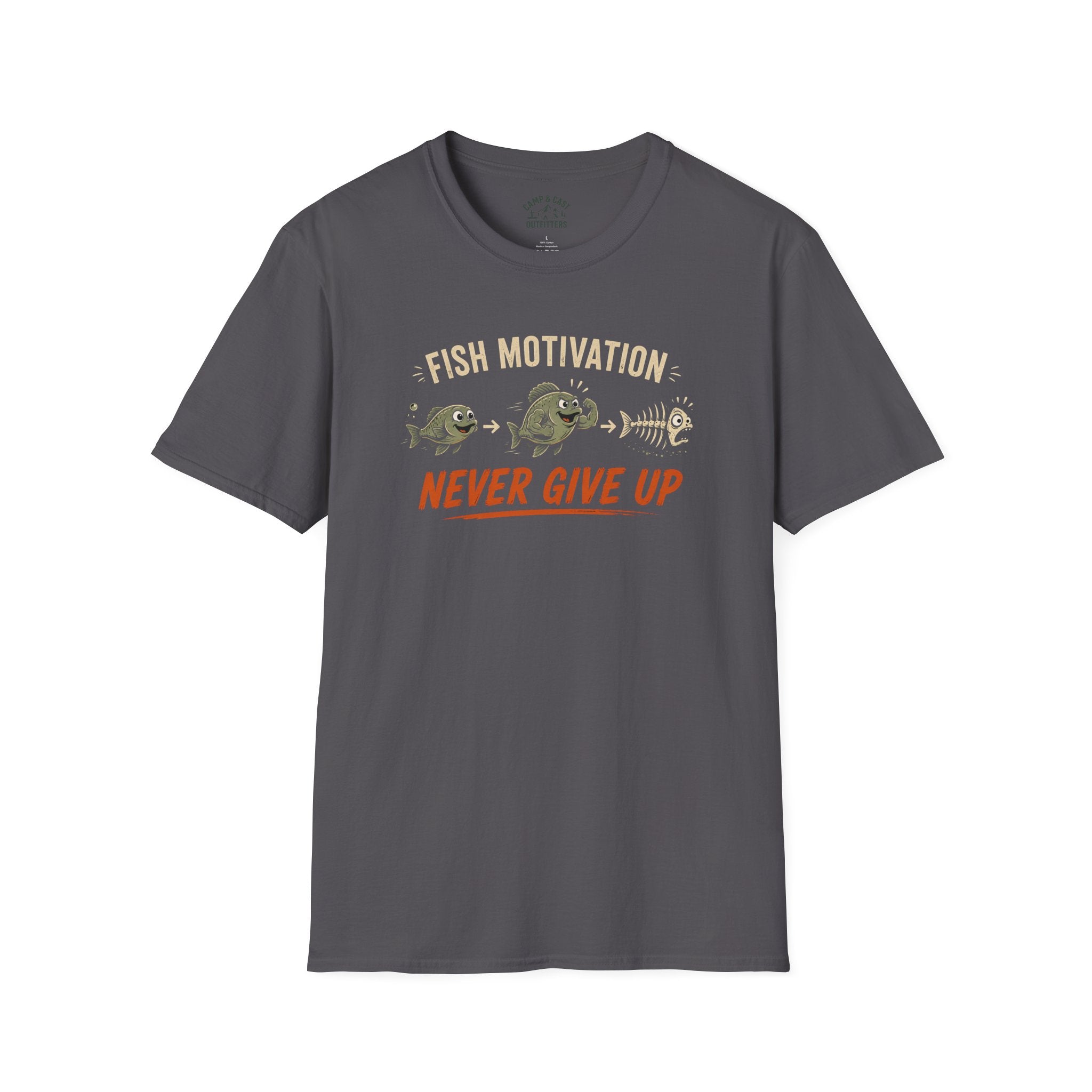 Fish Motivation Never Give Up T-Shirt