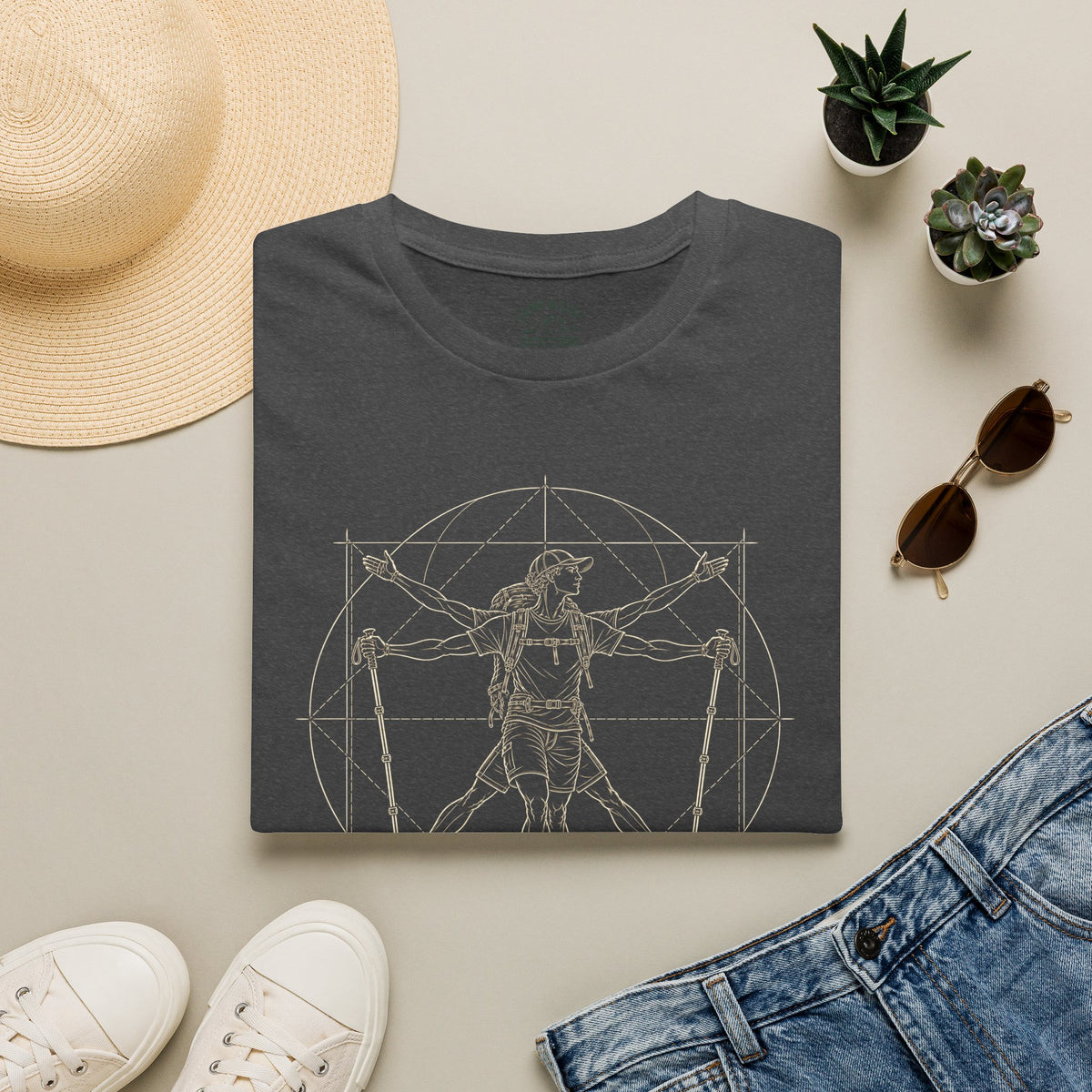Vitruvian Hiker T-Shirt