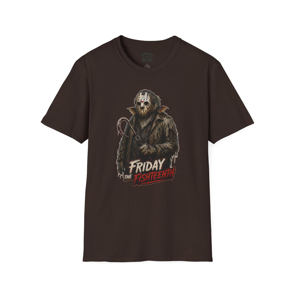 Friday The Fishteenth Slasher Fish Horror Fishing T-Shirt