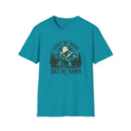 Camp By Dark Dad By Dawn Fishing T-Shirt
