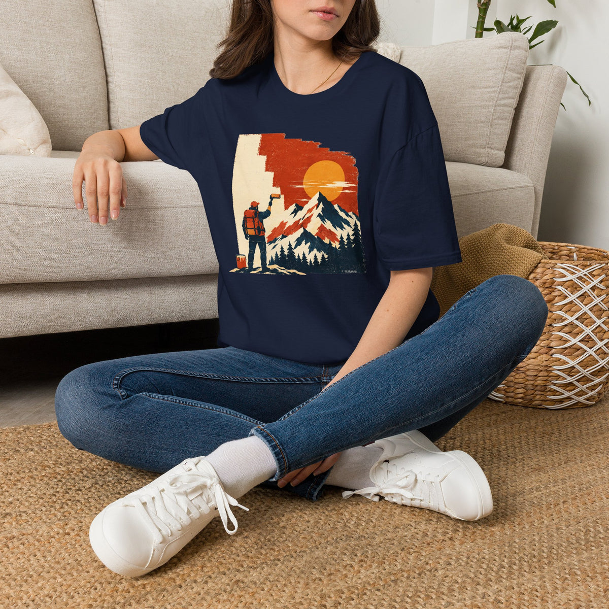 Painting the Mountains Hiker T-Shirt