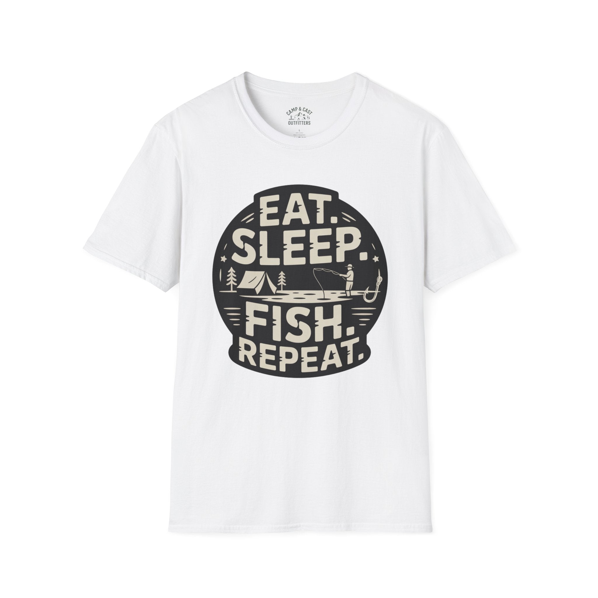 Eat Sleep Fish Repeat Fishing T-Shirt