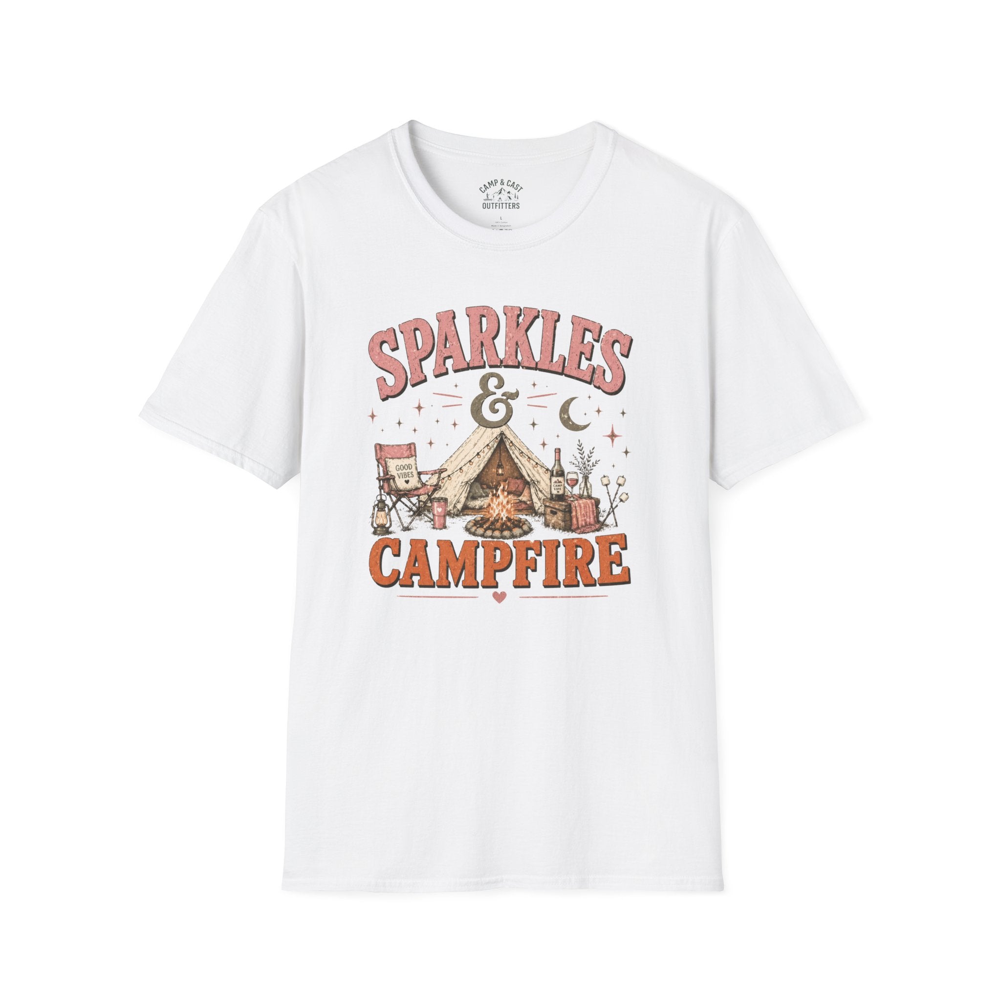 Sparkles And Campfire Camping T-Shirt
