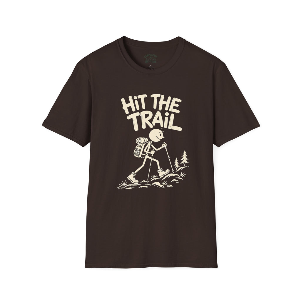 Hit the Trail Cartoon Hiker T-Shirt