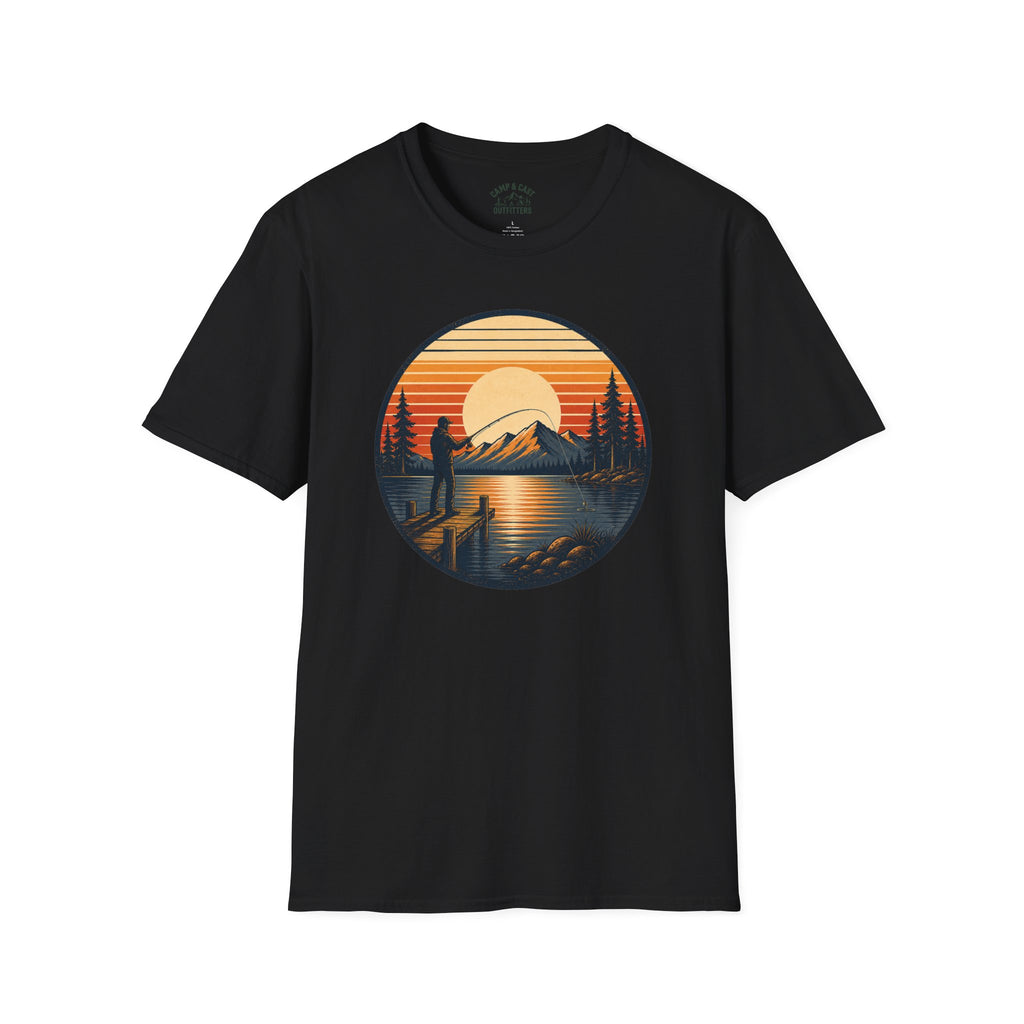 Golden Hour Lake Badge T-Shirt