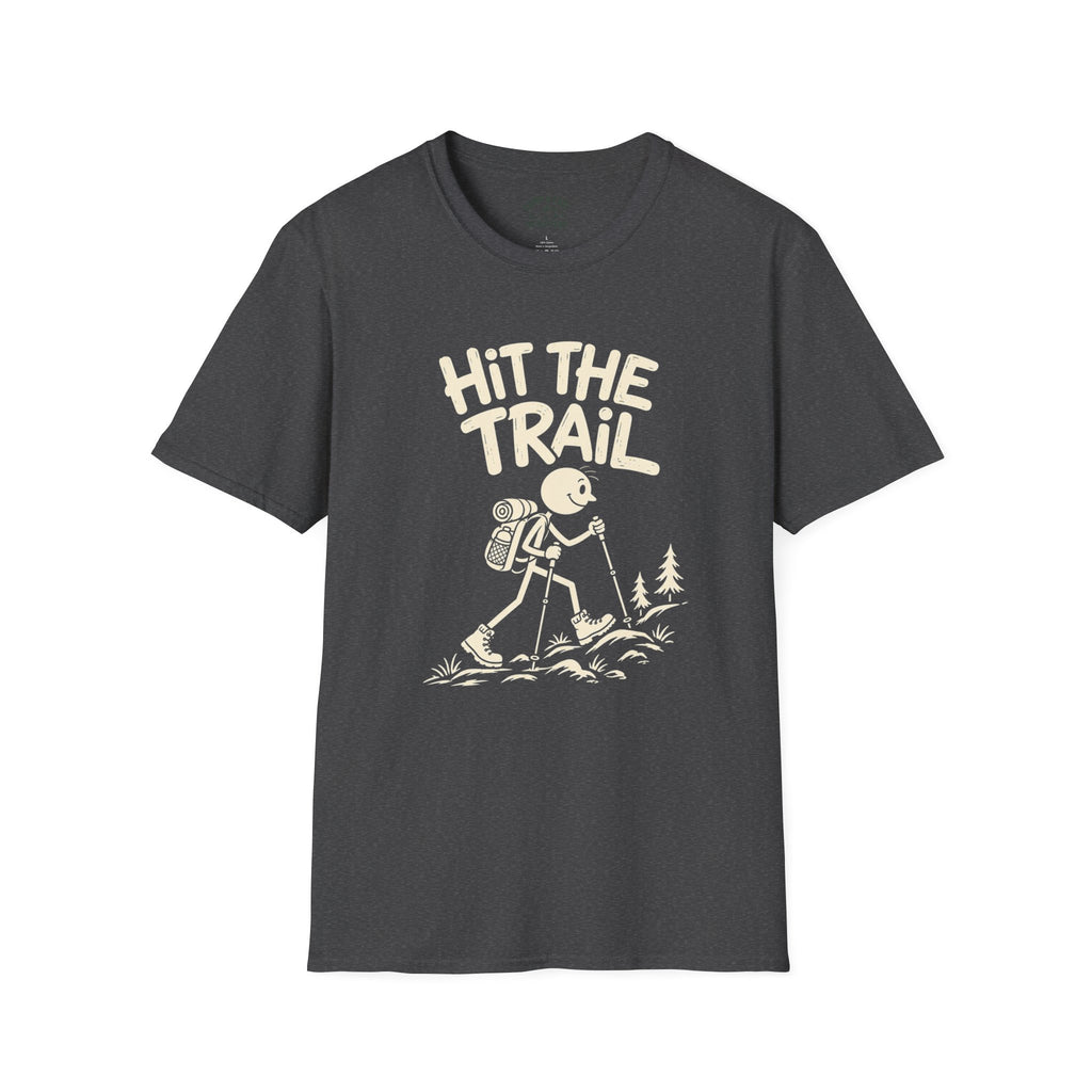 Hit the Trail Cartoon Hiker T-Shirt