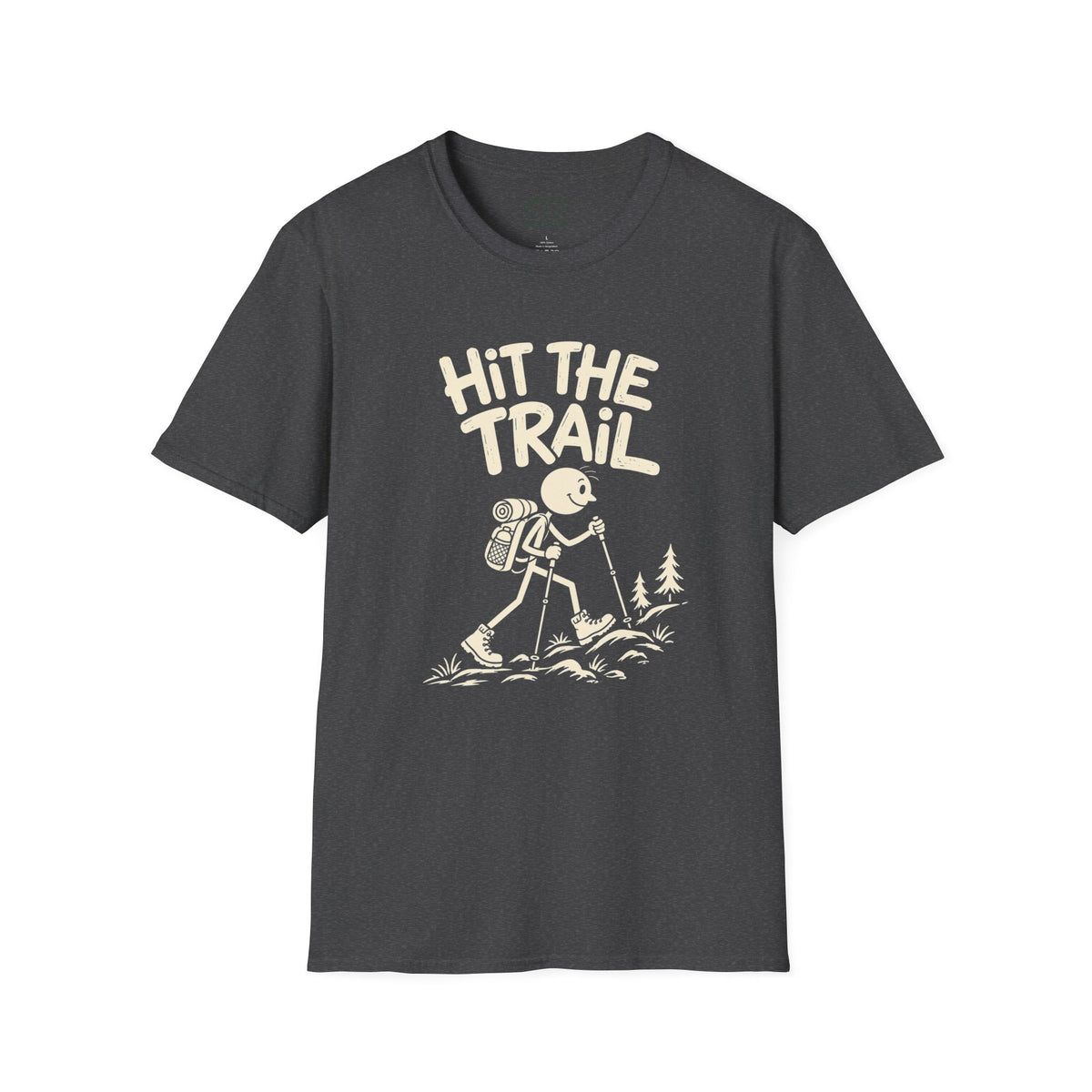 Hit the Trail Cartoon Hiker T-Shirt
