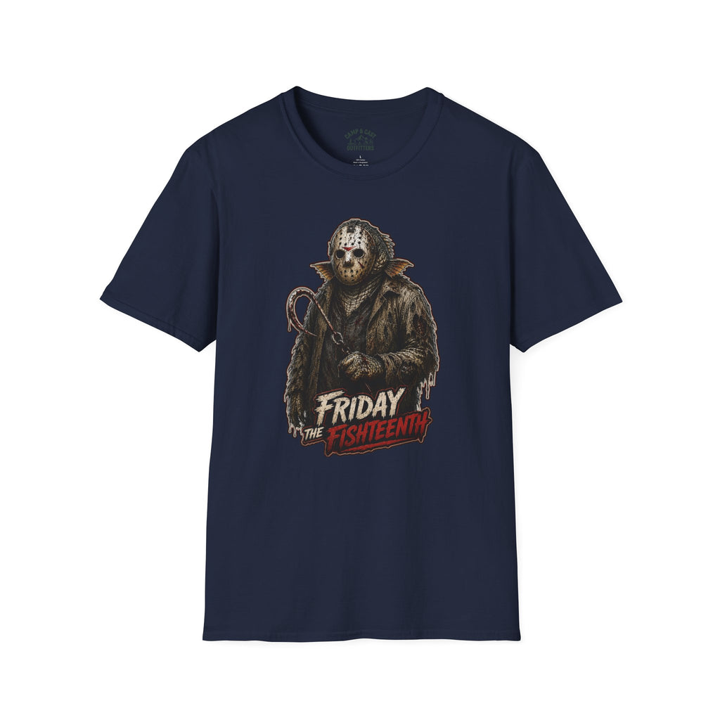 Friday The Fishteenth Slasher Fish Horror Fishing T-Shirt