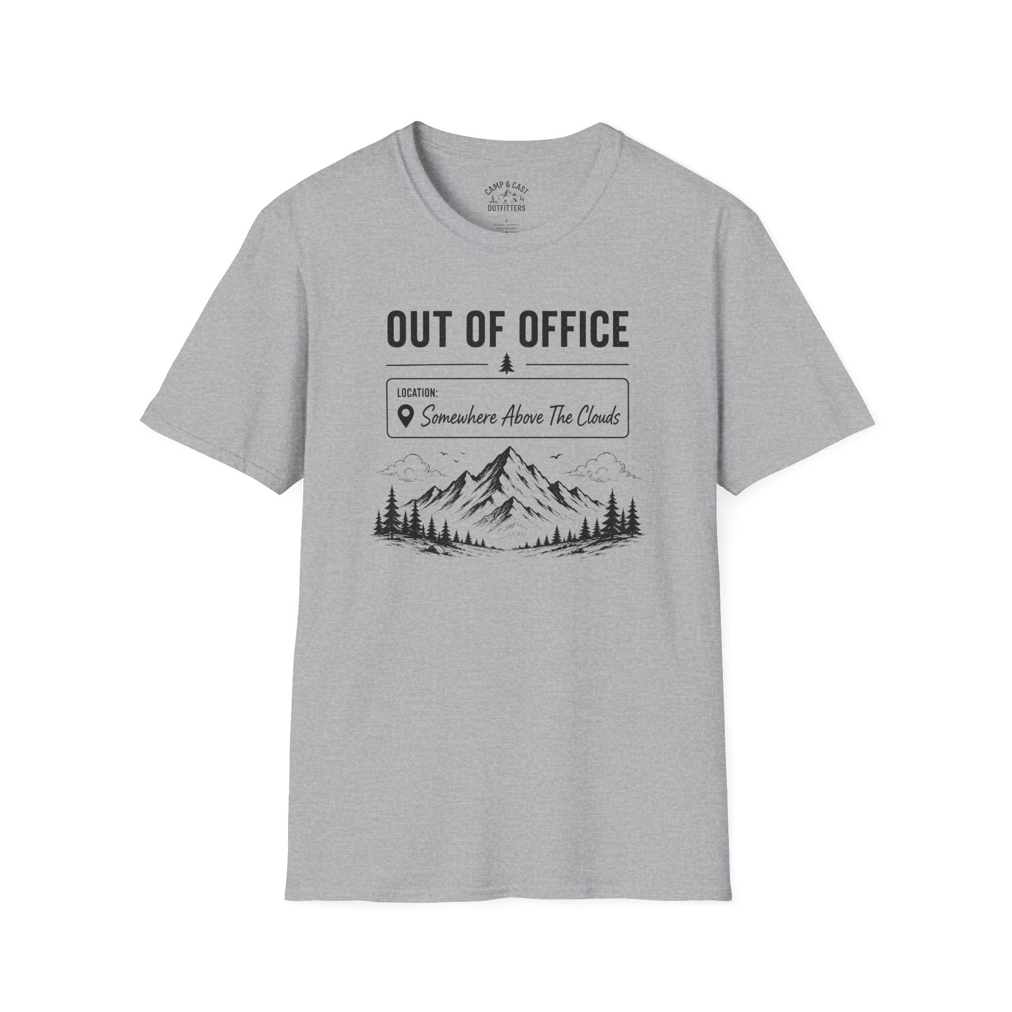 Out Of Office Somewhere Above The Clouds T-Shirt
