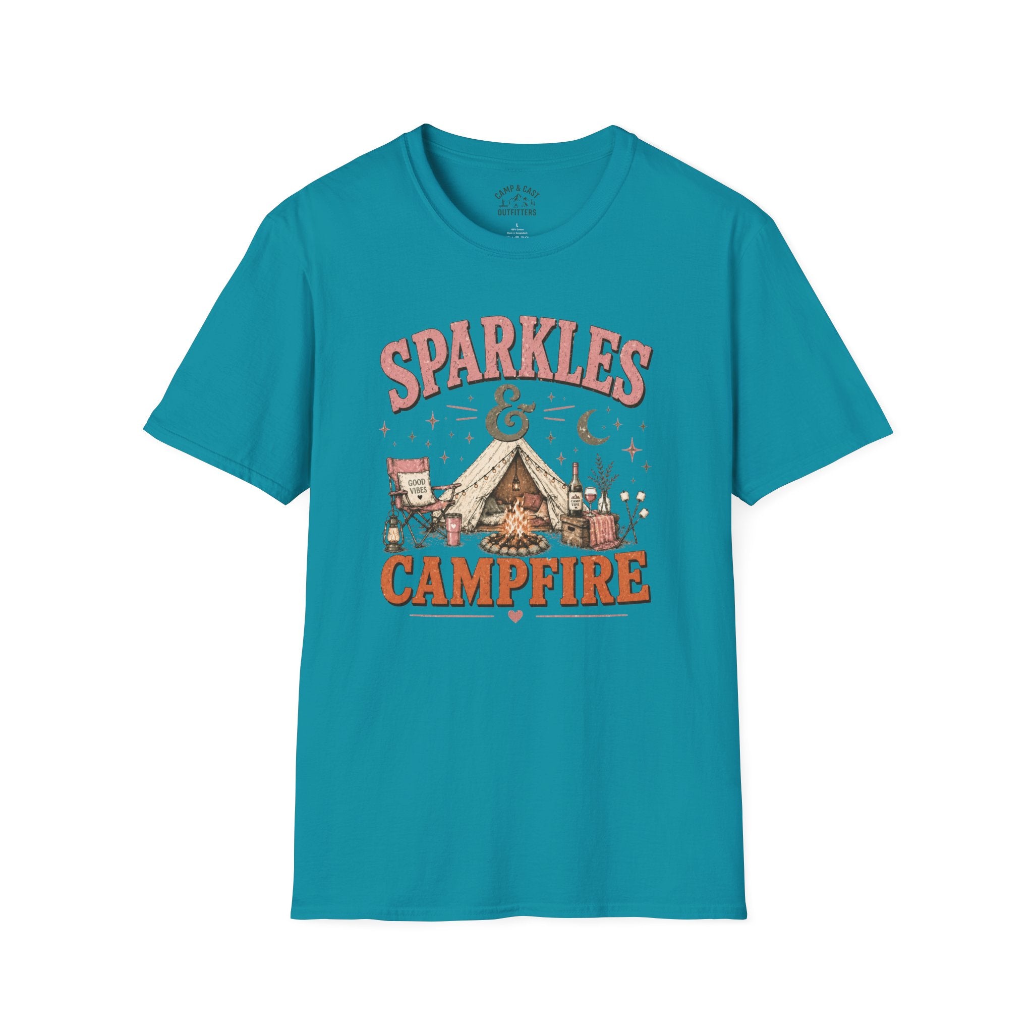 Sparkles And Campfire Camping T-Shirt