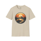 Sunset Fishing Badge T-Shirt
