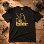 The Rodfather Gold Edition Fishing Dad T-Shirt
